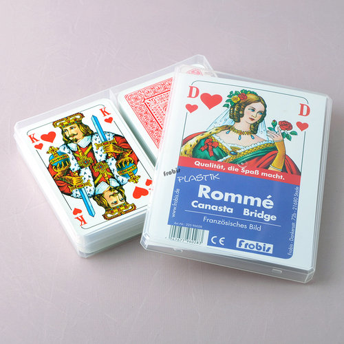 1 Frobis Plastik Romme Kartenspiel Französisches Bild