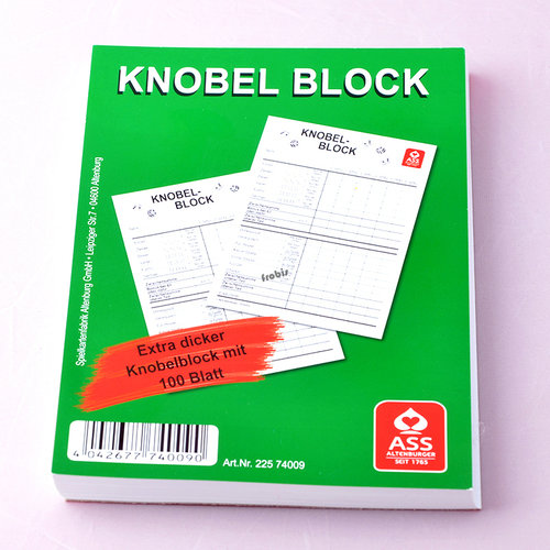Schreibblock von Frobis Knobelblock 3 Giga Yatzy Würfelblöcke 160 Blatt DIN A5 
