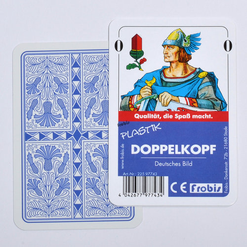 Doppelkopf Kartenspiele Plastik Deutsches Bild Kornblume