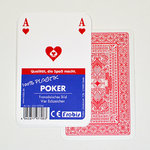 Frobis Plastik Poker Karten 4 Eckzeichen in Rot