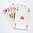 Frobis Plastik Poker Karten 4 Eckzeichen in Blau