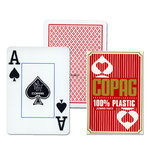 1 Copag Plastik Poker Karten Jumbo Face 2 Pips in Rot
