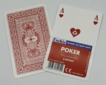 Frobis Leinen Poker Karten 4 Eckzeichen in Rot