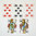 Frobis Leinen Poker Karten 4 Eckzeichen in Rot